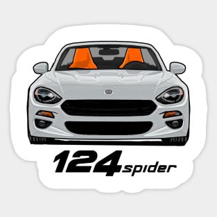 Fiat 124 Spider - White Sticker